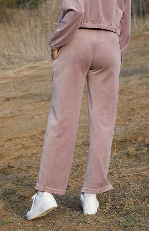 Mauve Velour Anastasia Sweatpants image number 4