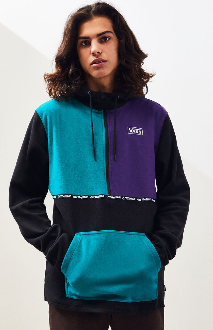 vans blue hooded jacket