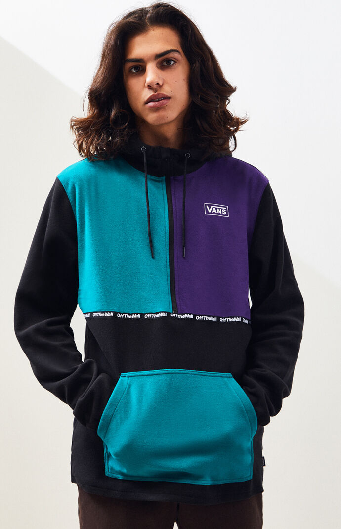 vans half zip hoodie