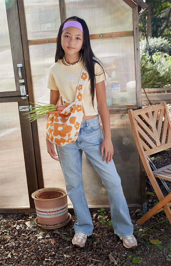 Pacsun Kids Moon Embroidered Skimmer T-Shirt