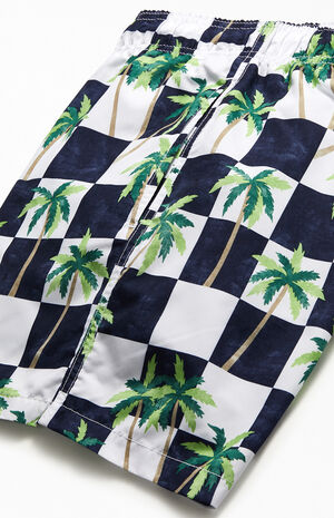 Checker Palm 17" Swim Trunks Checker Palm 17" Swim Trunks image number null