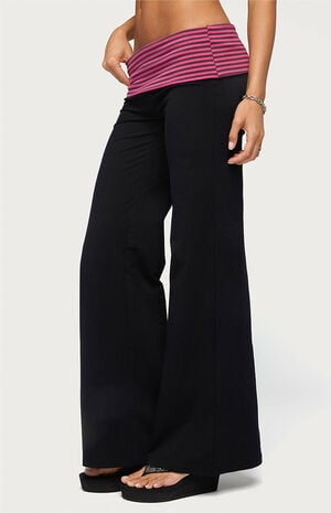 Maci Striped Foldover Pants image number 2