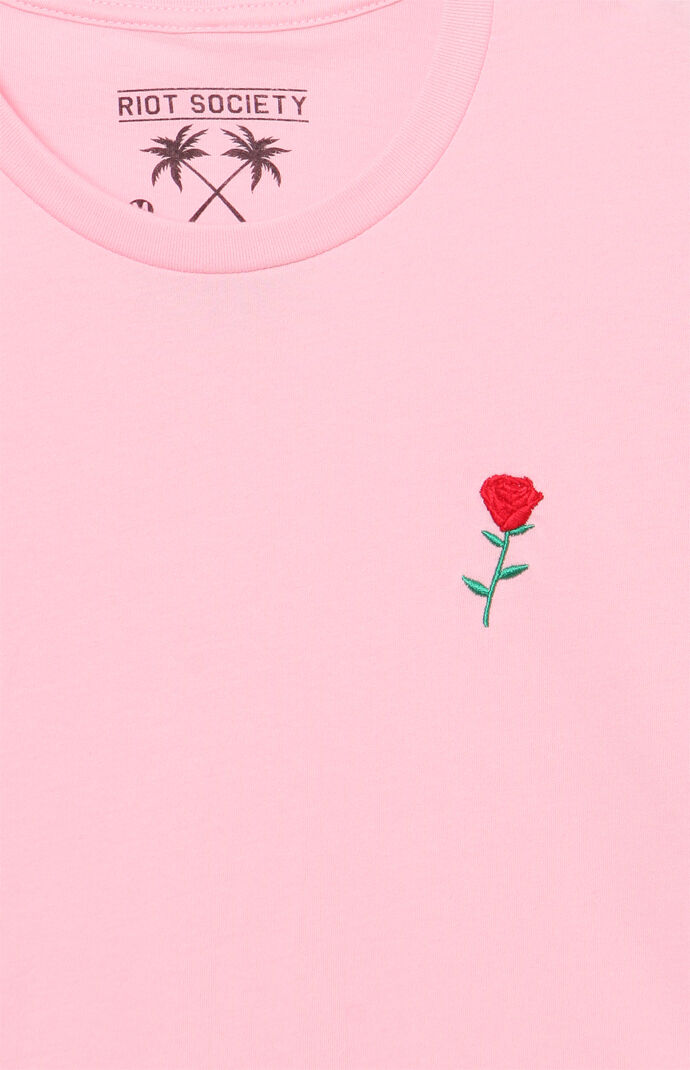 Rose Embroidered T-Shirt