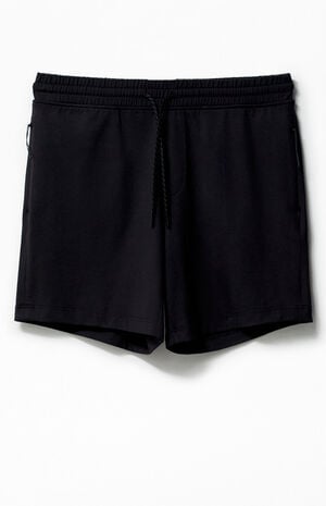 Active Black Jersey Rec Shorts image number 1