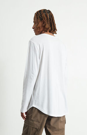 White Seville Scallop Long Sleeve T-Shirt image number 4