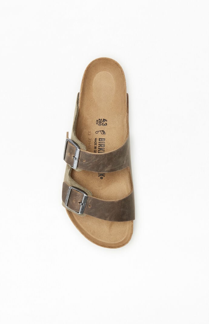 Birkenstock Arizona Mixed Leather Sandal Thyme