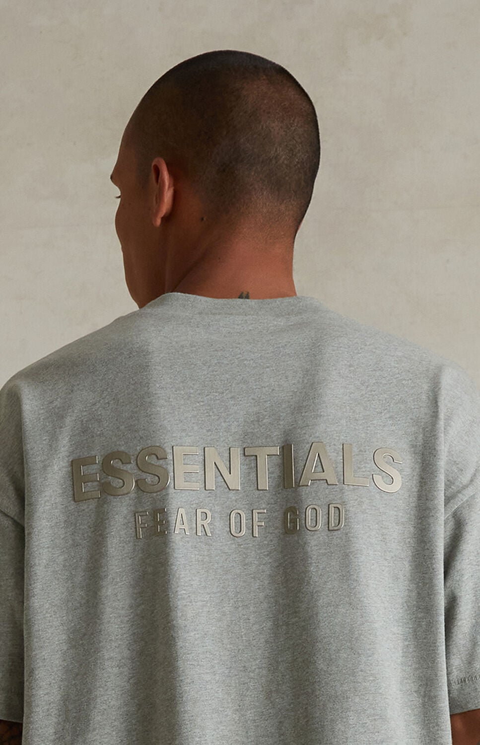 Fear of God ESSENTIALS Concrete Heather Classic T-Shirt thumbnail 5