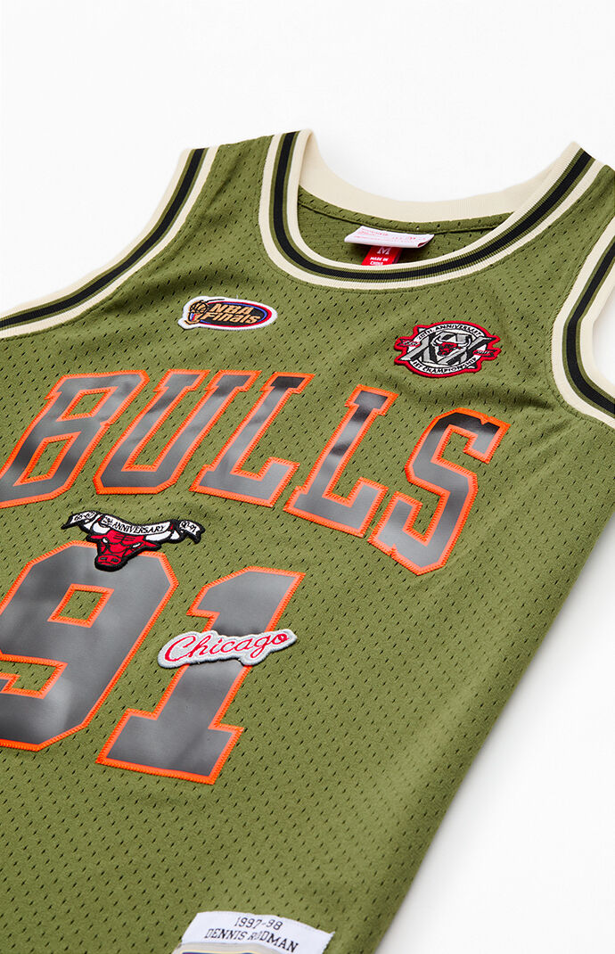 Mitchell & Ness Chicago Bulls Dennis Rodman Flight Jersey | Pacsun