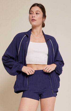 Active Piping Dolphin Hem Track Shorts image number 2