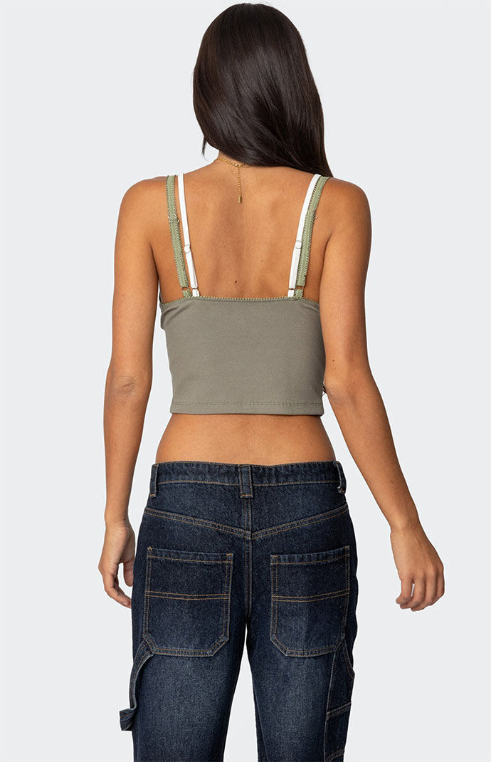 Edikted Lacey Layered Tank Top | PacSun