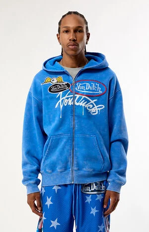 Logo Vintage Wash Full Zip Hoodie image number 1