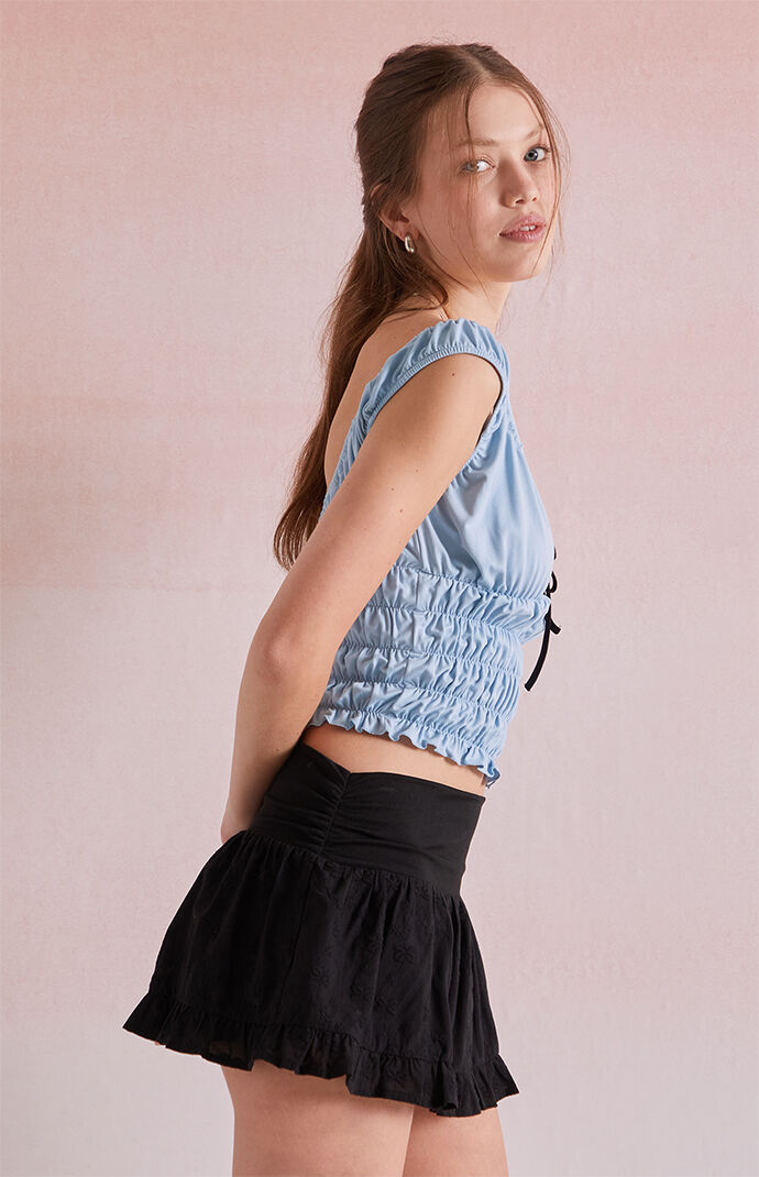 Beverly and Beck Eyelet Bow Micro Mini Skort | PacSun