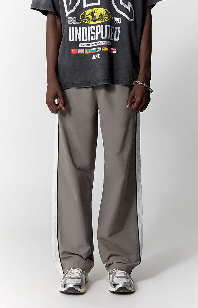 Pacsun Gray Brodie Baggy Track Pants