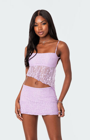 Lyra Open Back Lace Tank Top image number 3