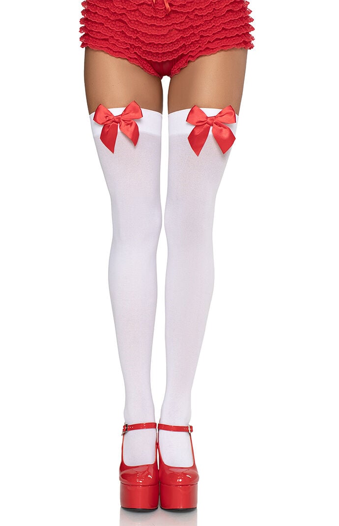 Leg Avenue Kay Opaque Thigh High Tights