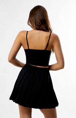 Black Tiro Q2 Pleated Mini Skirt image number 3