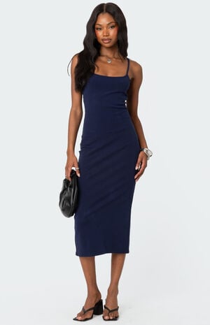 Air Back Slitted Midi Dress image number 5