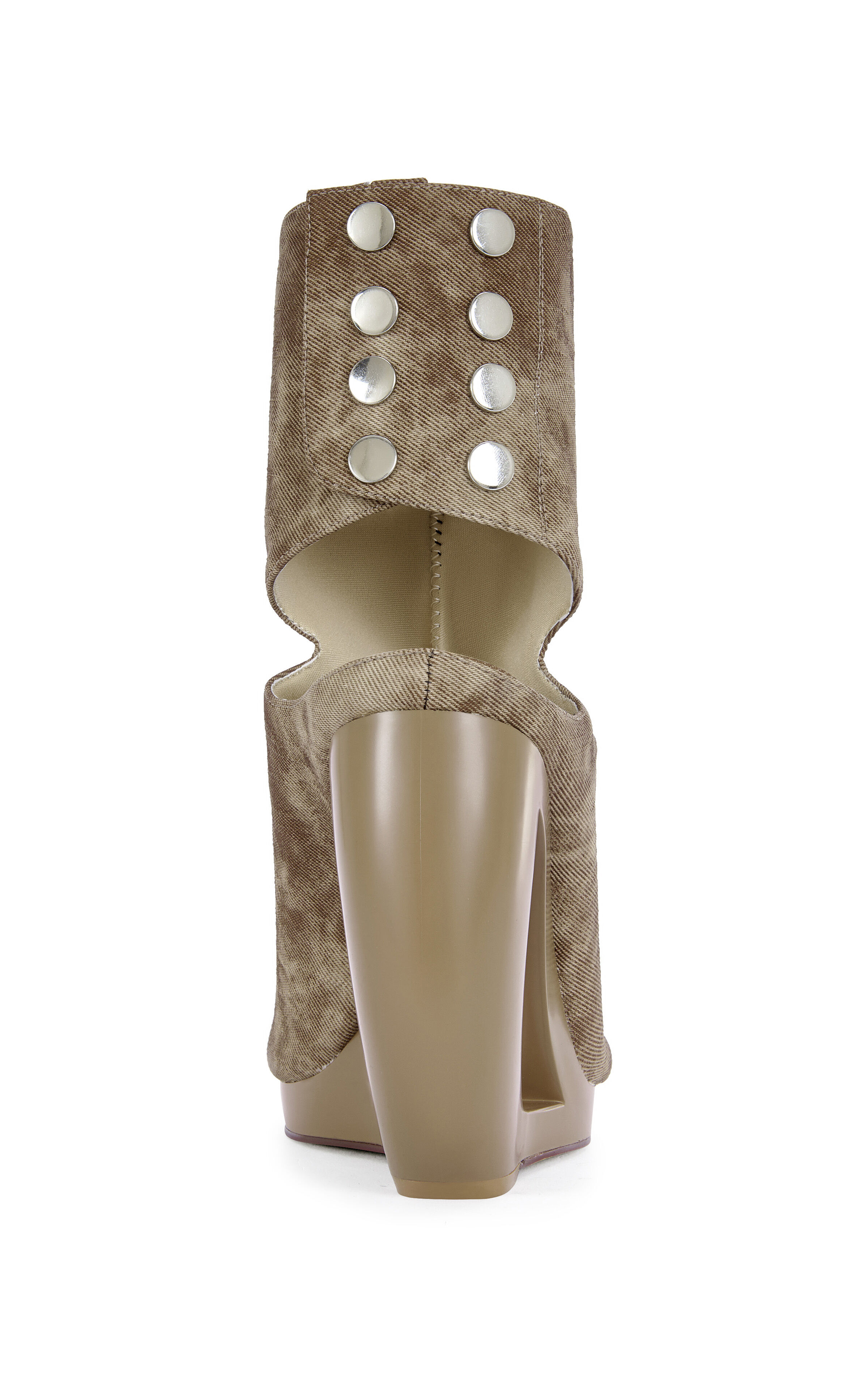 AZALEA WANG Women's Circos Brown Wedge Sandal Booties