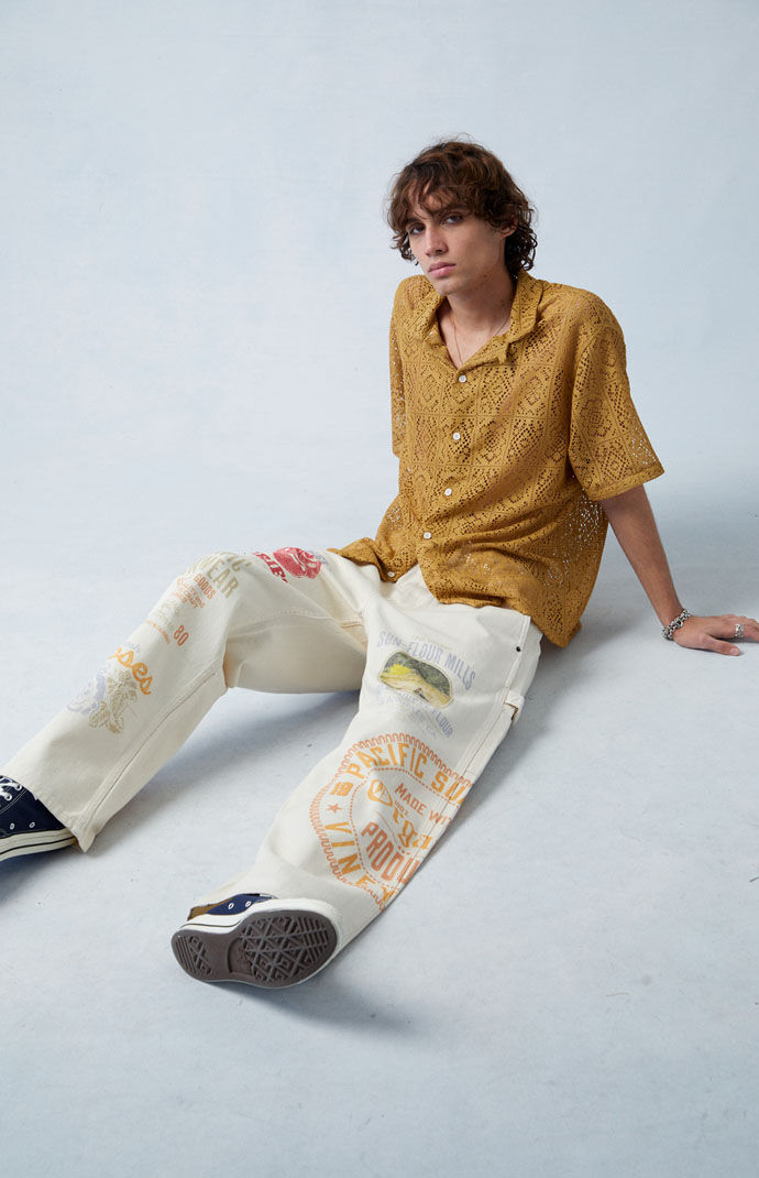 Pacsun Baggy Big Time Printed Carpenter Jeans | Pacsun