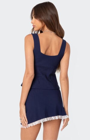 Marlowe Lace Up Split Front Top image number 5