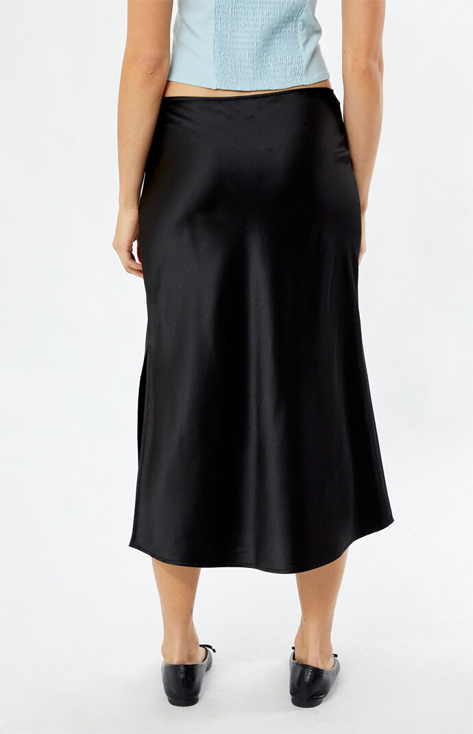 Kendall satin midi skirt on sale