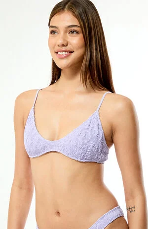 Lavender Jessie Scrunch Bralette Bikini Top image number 3