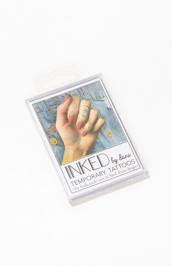Foodie Temporary Tattoo Pack