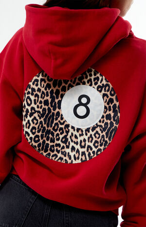 Leopard 8 Ball Applique Hoodie image number 2