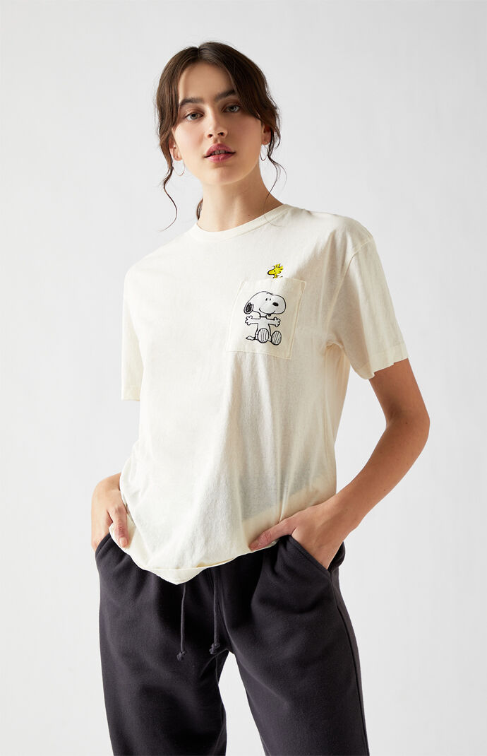 Snoopy Heart Pocket Short Sleeve T-Shirt