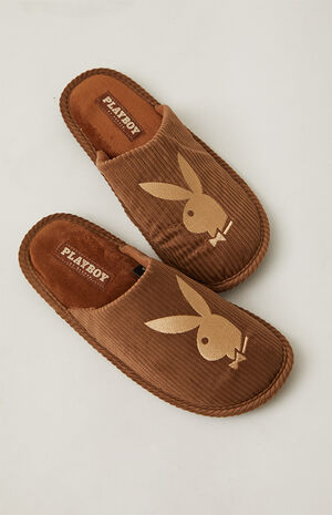 By PacSun Corduroy Bunny Slippers image number 1