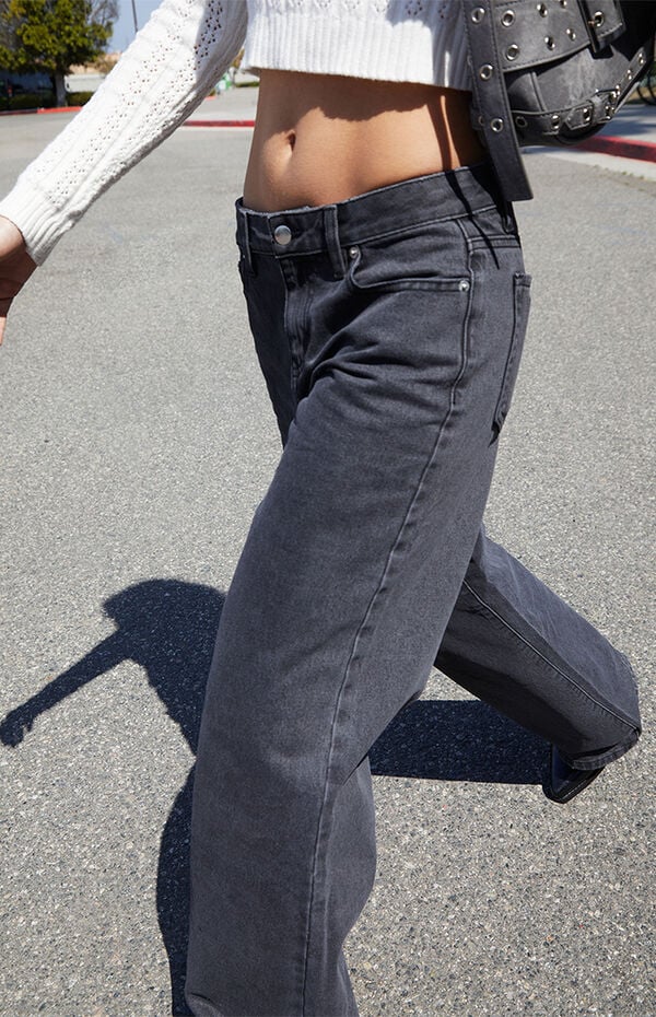 Pacsun Casey Low Rise Baggy Jeans Washed Black