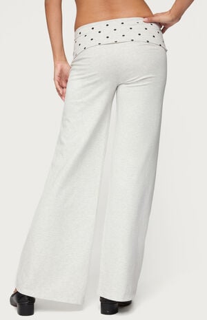 Reeva Polka Dot Fold Over Pants image number 3