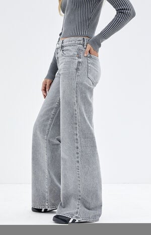 Lena Gray Low Rise Super Baggy Jeans image number 3