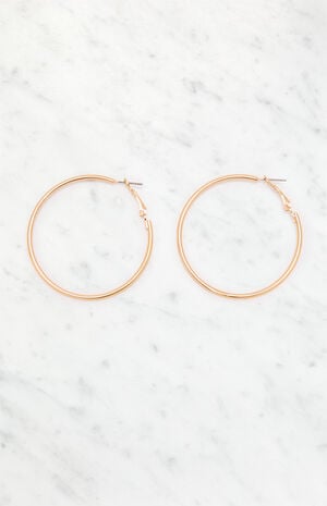 Gold Hoop Earrings image number 1