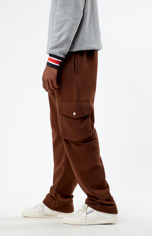 Baggy Fleece Cargo Sweatpants image number 3