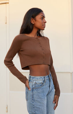 Brown Athelia Cardigan image number 2