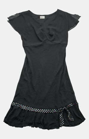 2000s Polka Dot Midi V-Neck Dress image number 1
