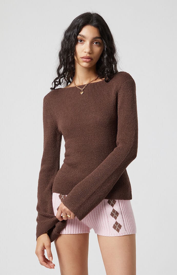 Beverly and Beck Chloe Bell Sleeve Sweater