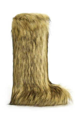 Women's Fayes Brown Faux Fur Flatform Boots image number 1