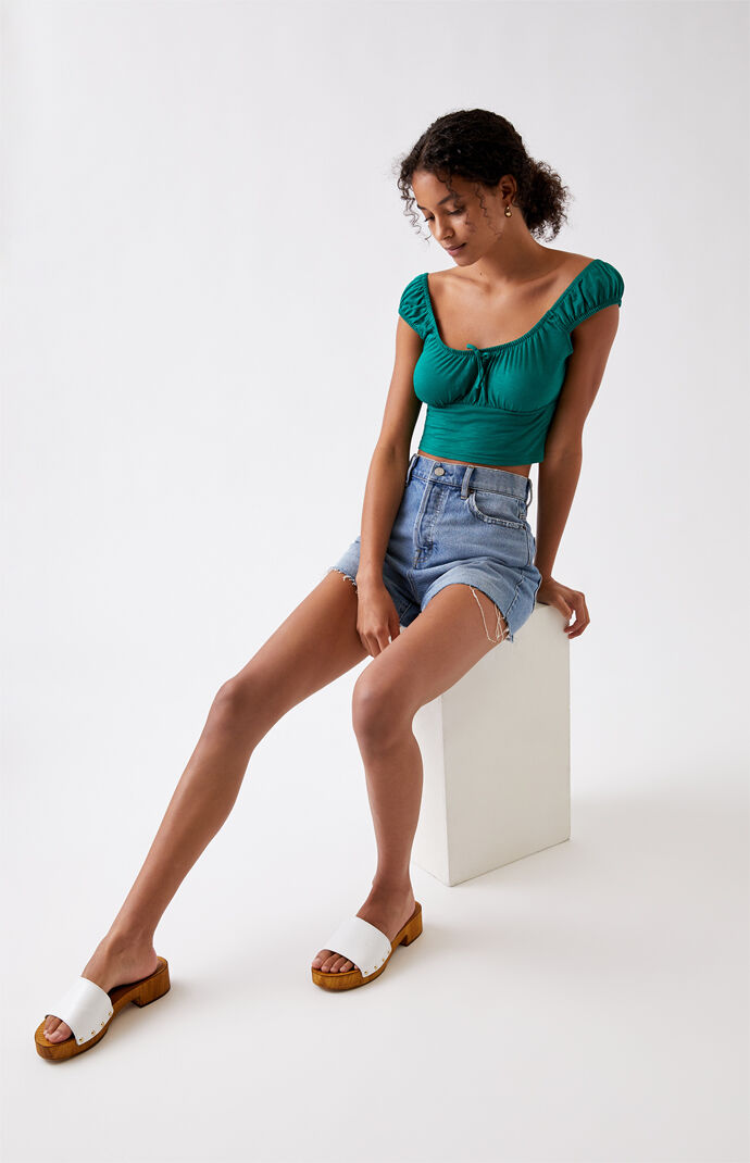 Rose Gathered Top