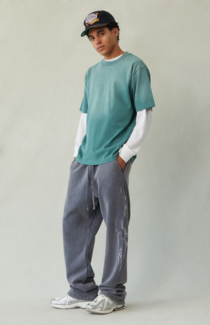 Pacsun Tribal Fleece Baggy Sweatpants