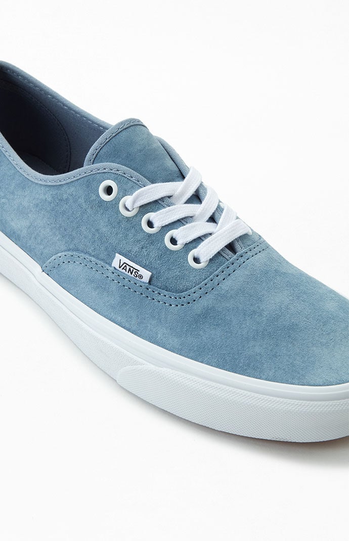 Blue pig suede vans hotsell