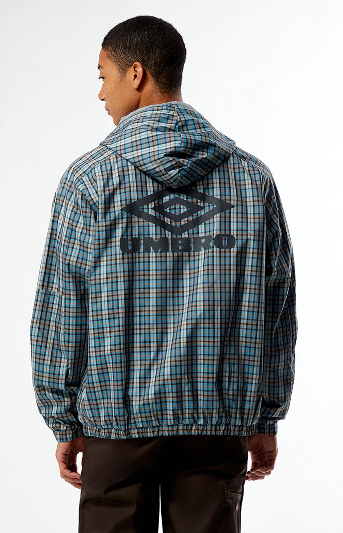 Umbro Checked Partial Zip Up Jacket