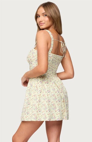 Sadee Ruched Floral Mini Dress image number 3