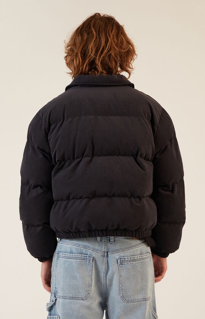 Black Coaches Puffer Jacket