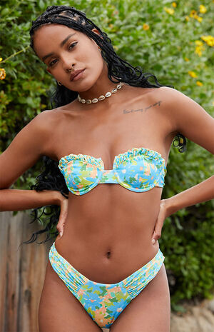 Eco Miss Meadow Audrey Ruched Underwire Bikini Top image number 2