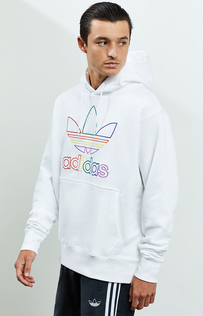 adidas pride trefoil hoodie