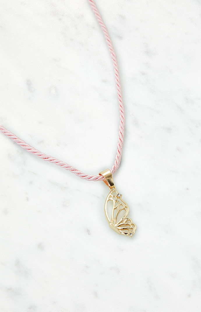 Pacsun butterfly outlet necklace