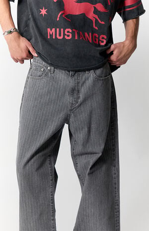 Dylan Baggy Jeans Pinstripe Gray image number 5
