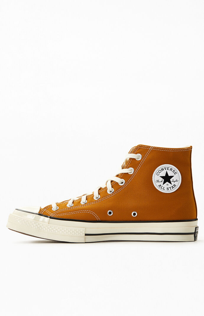 Gold Chuck 70 Hi Top Shoes
